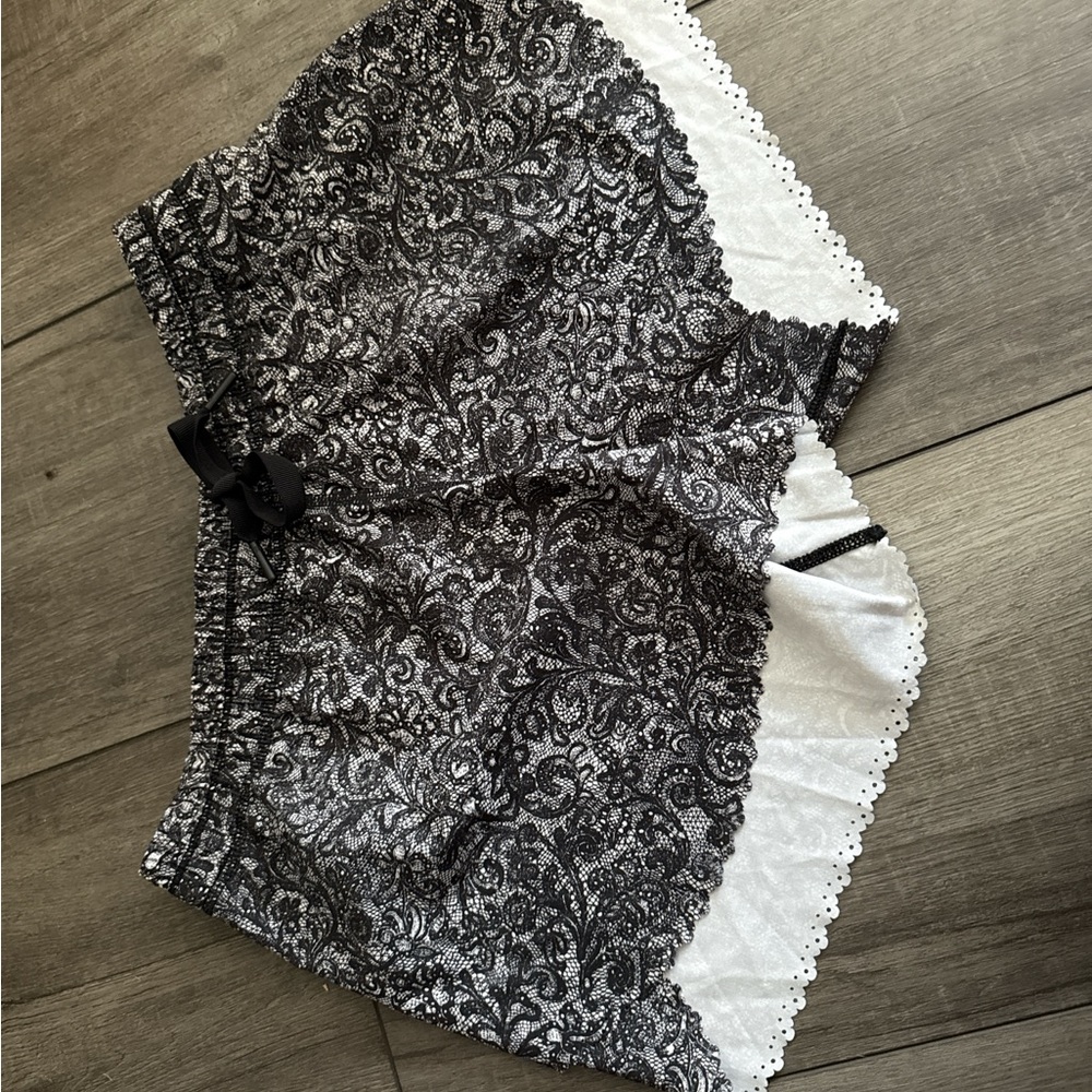 lululemon athletica Black and White Athletic Shorts